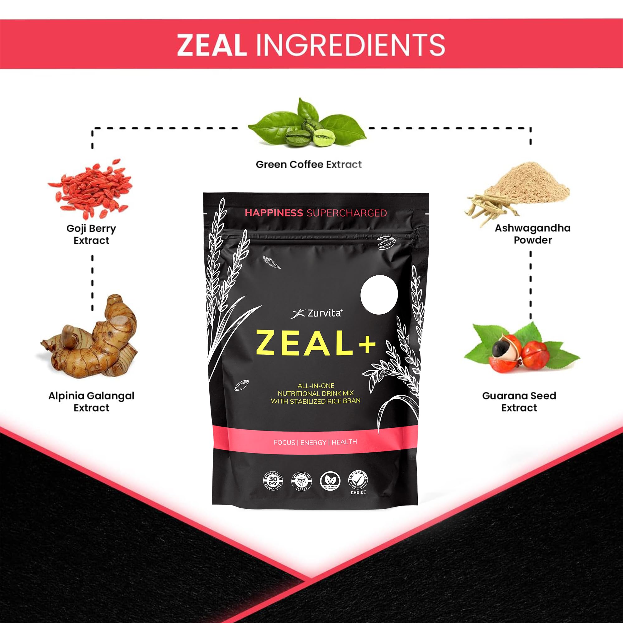 Amazon.com: Zurvita - Zeal+ Rumba Rush Flavor - Drink Mix with